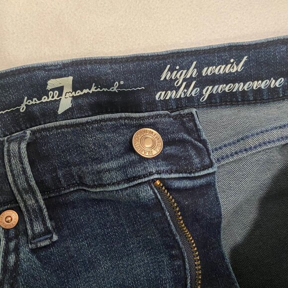 7 For All Mankind Gwenevere High Waist Ankle Jeans - Picture 5 of 10